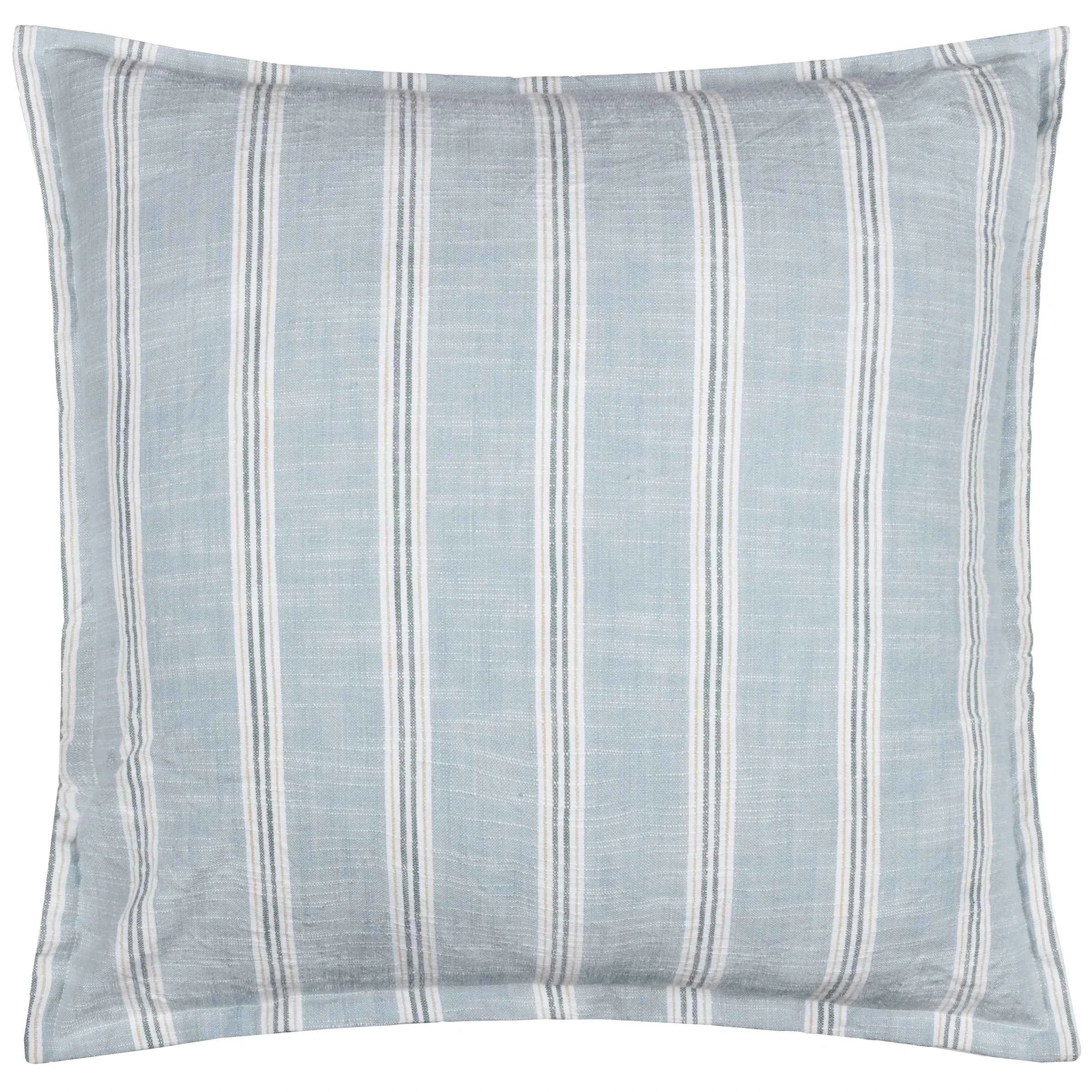 Stripe Cotton Cushion – Sail Blue