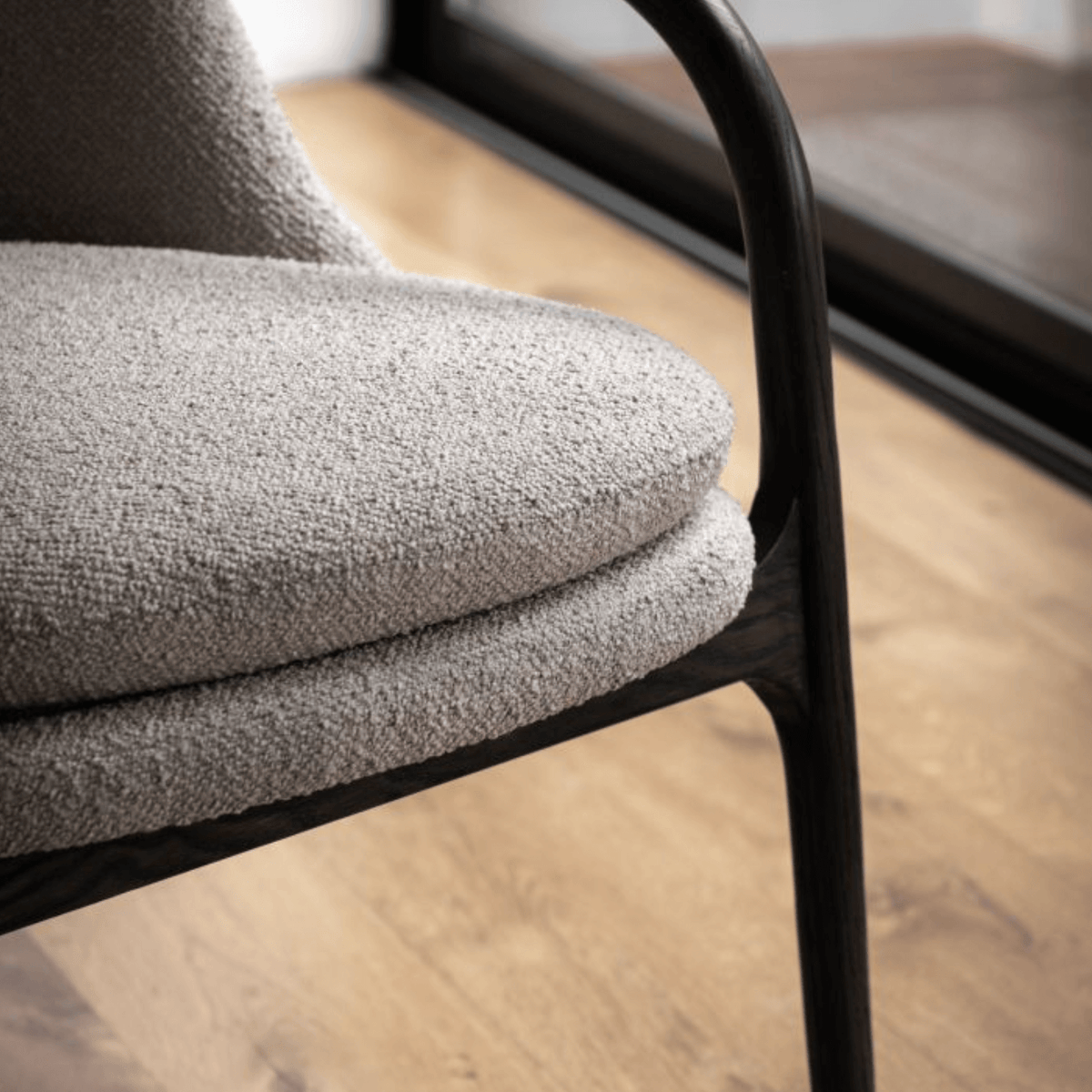 Alegra Armchair Taupe 680x840x830mm - WowCornwall