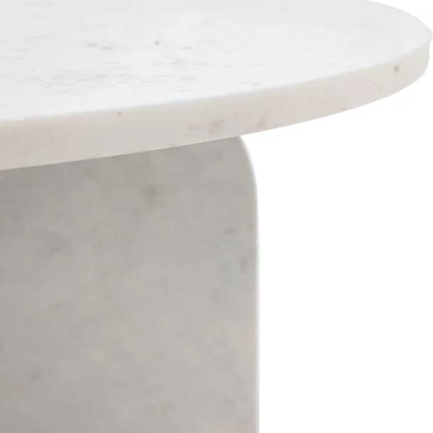 Amalfi Coffee Table, White 800x800x400mm