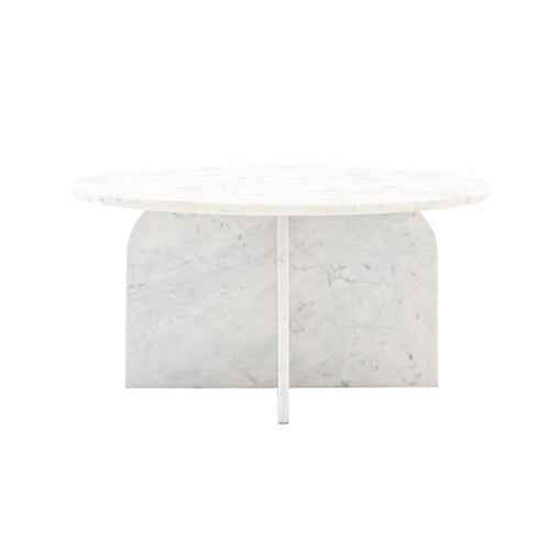 Amalfi Coffee Table, White 800x800x400mm