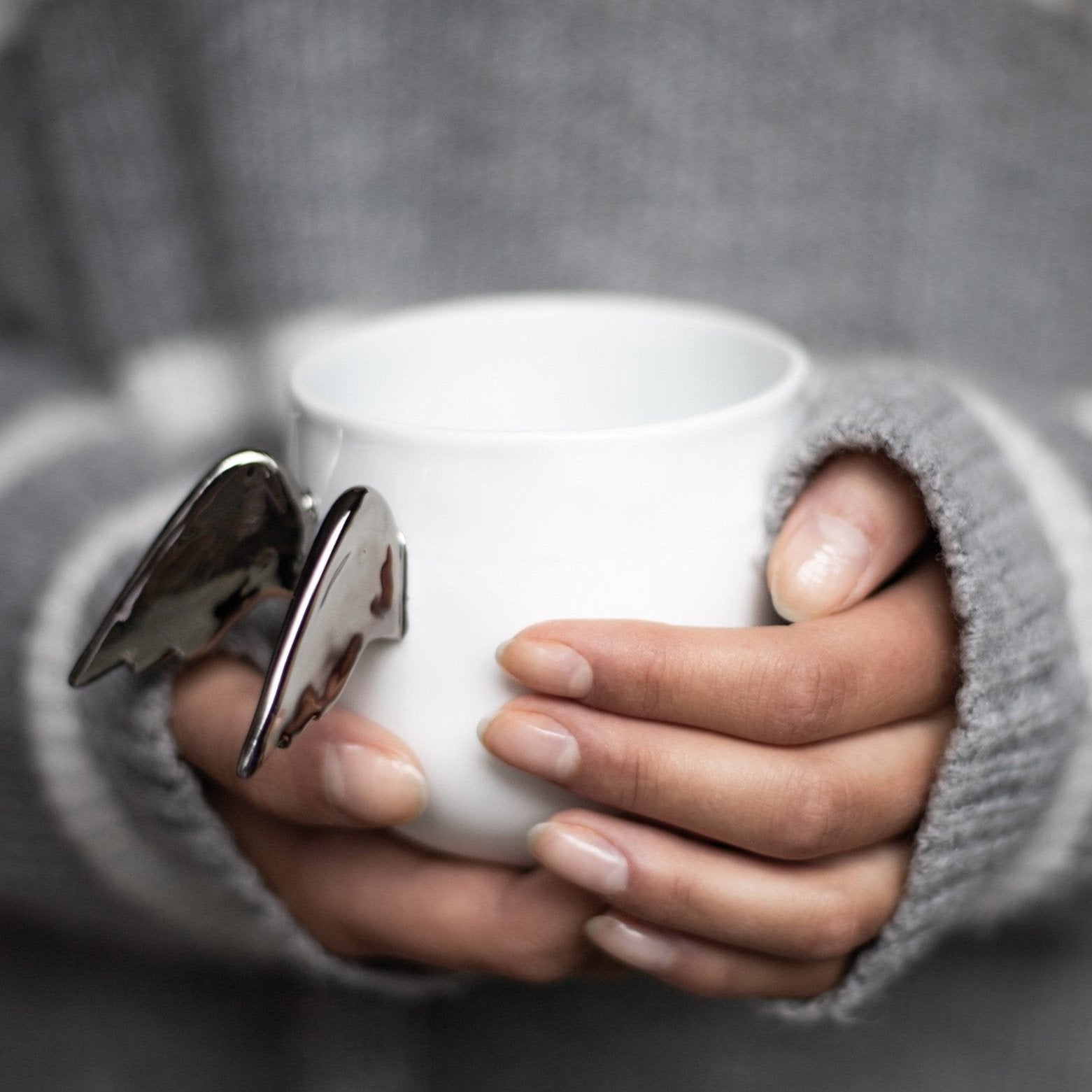 Porcelain tales angel wings cup by Rader - WowCornwall