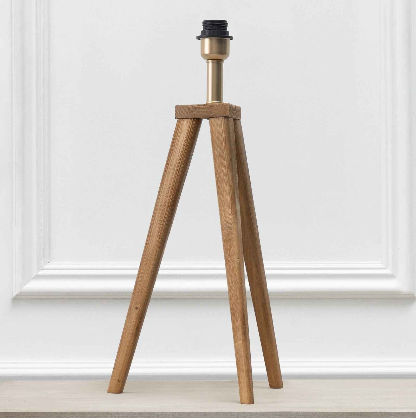 Tripod Lamp Base - Nut Brown