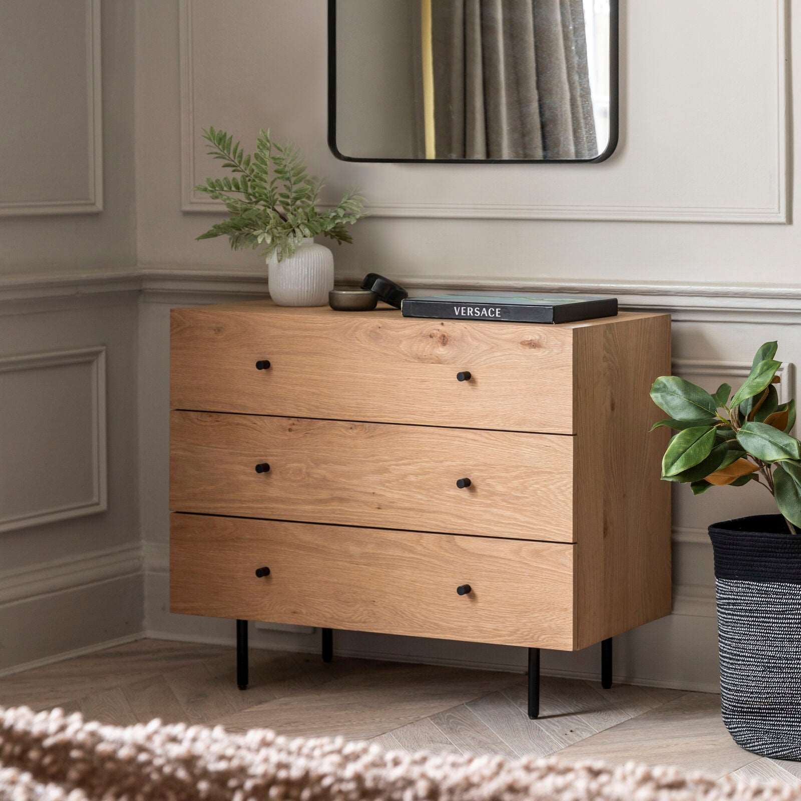 Ashdown 3 Drawer Chest Natural
