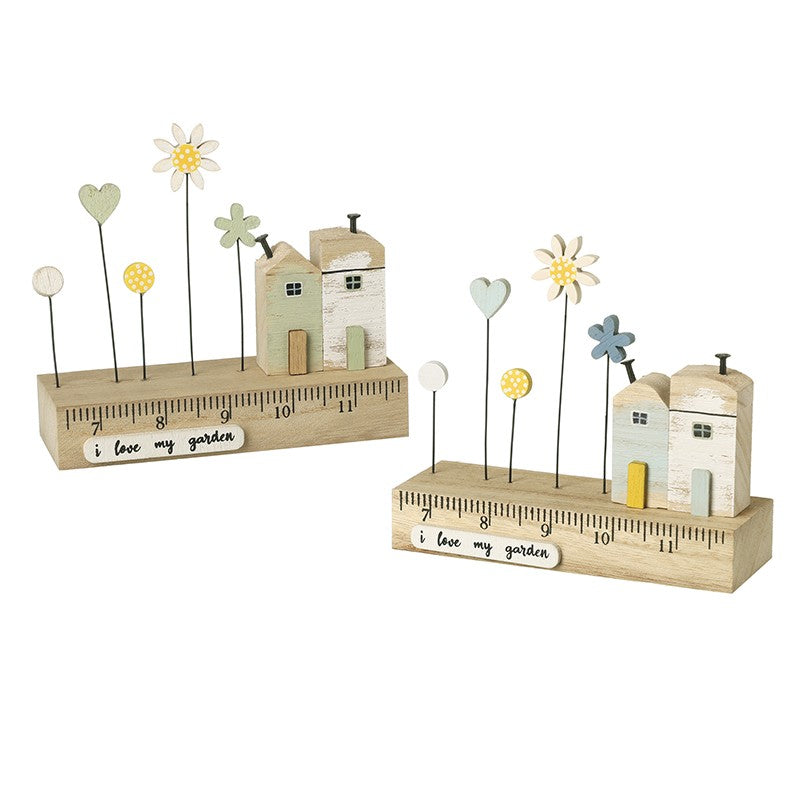 Wooden House Mix With Flowers - WowCornwall