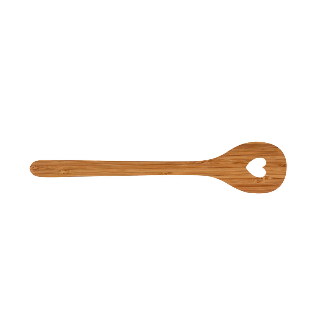 Bamboo spoon with heart cutout - WowCornwall