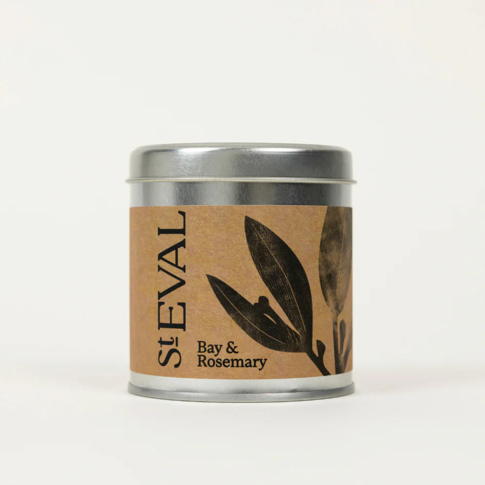 Bay & Rosemary, Scented Tin Candle - WowCornwall