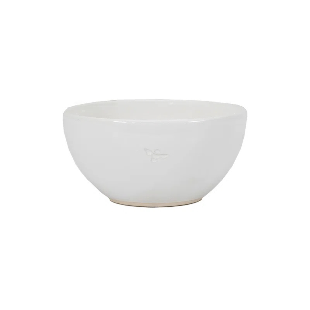 Bee Cereal Bowl White (Set of 4) - WowCornwall