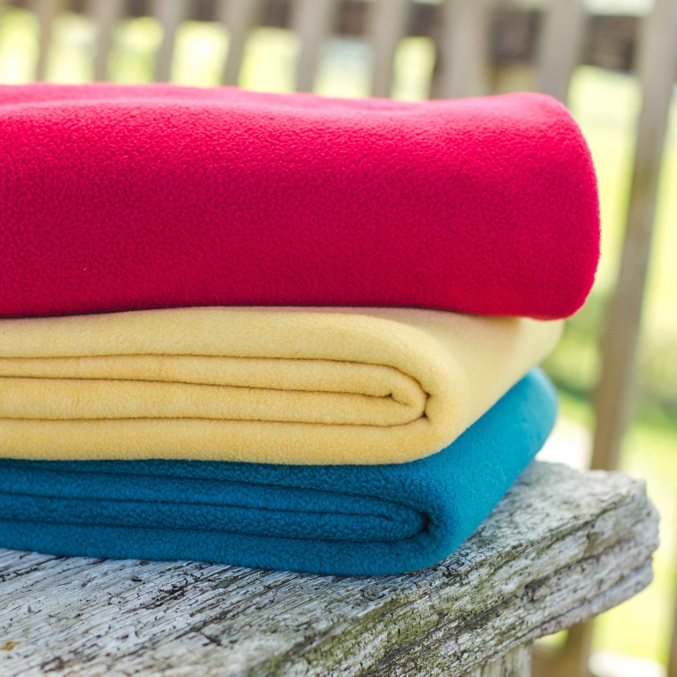 Tweedmill Fleece Throw in Berry Blossom, Cream & Turquoise