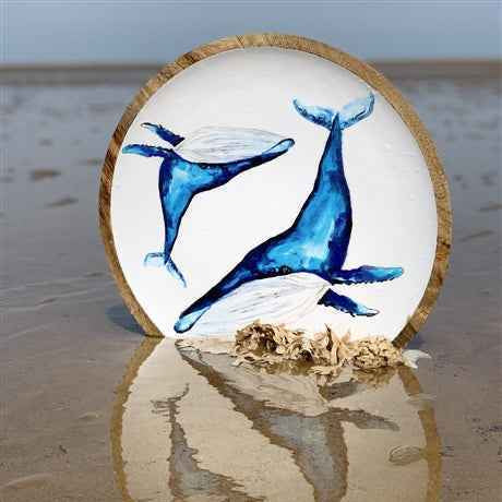 Shoeless Joe Blue Whale Tray - (39cm)