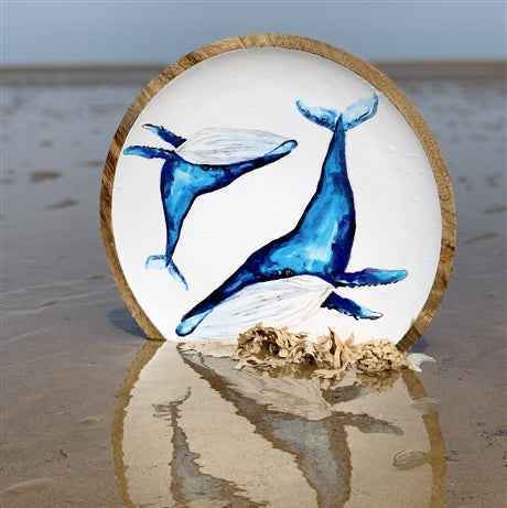 Shoeless Joe Blue Whale Tray - (39cm)
