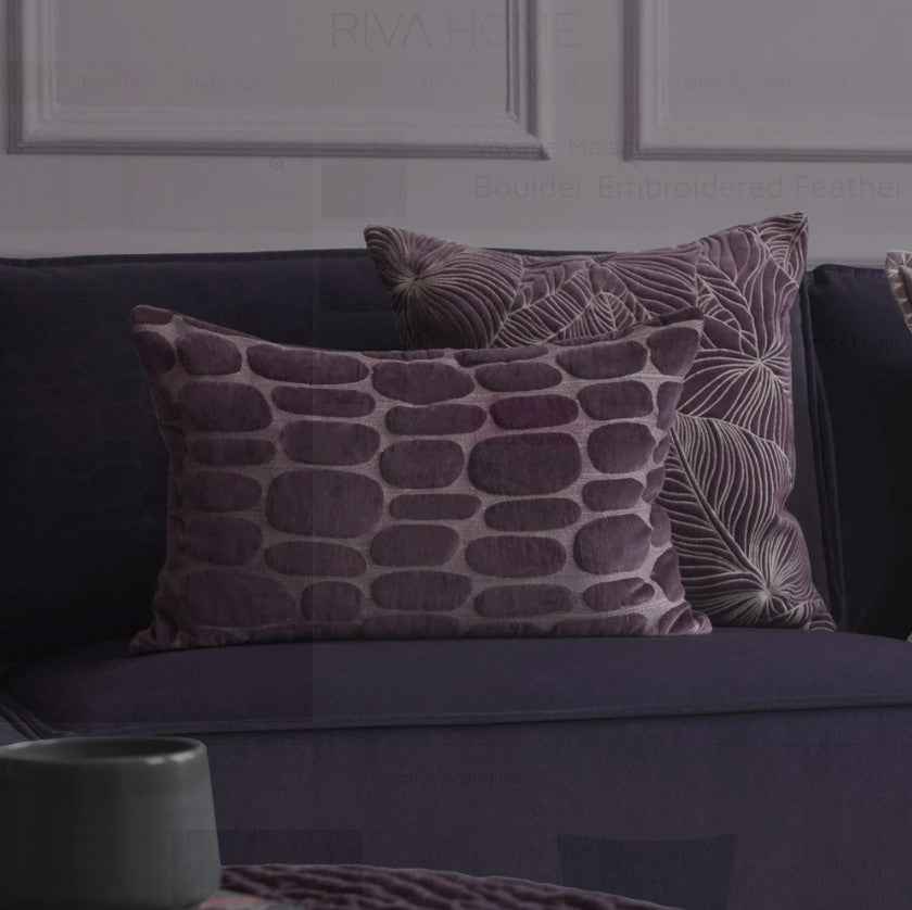 Pebble Cushion - Plum