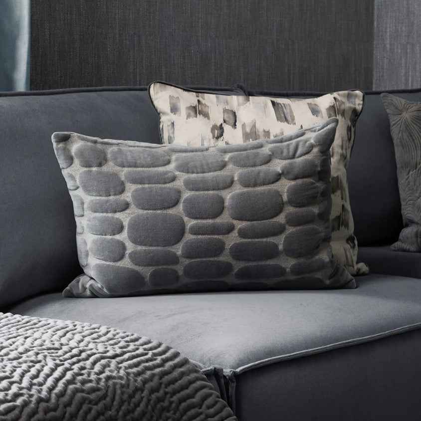 Pebble Cushion - Steel