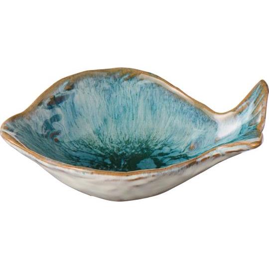 Bowl Ocean Blue mini fish-shaped, Two styles - WowCornwall