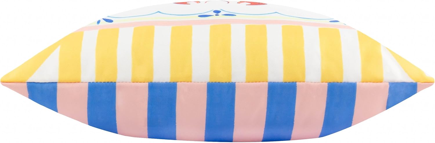 Brunch Stripes Printed Outdoor Cushion Multi - WowCornwall