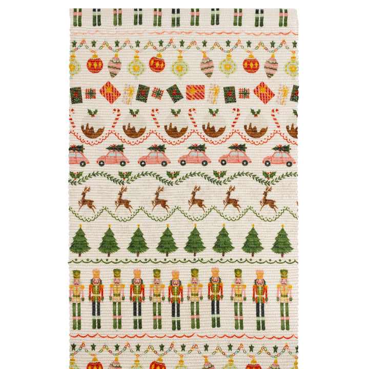 Christmas Celebration Festive Table Runner Multicolour - 2 sizes - WowCornwall