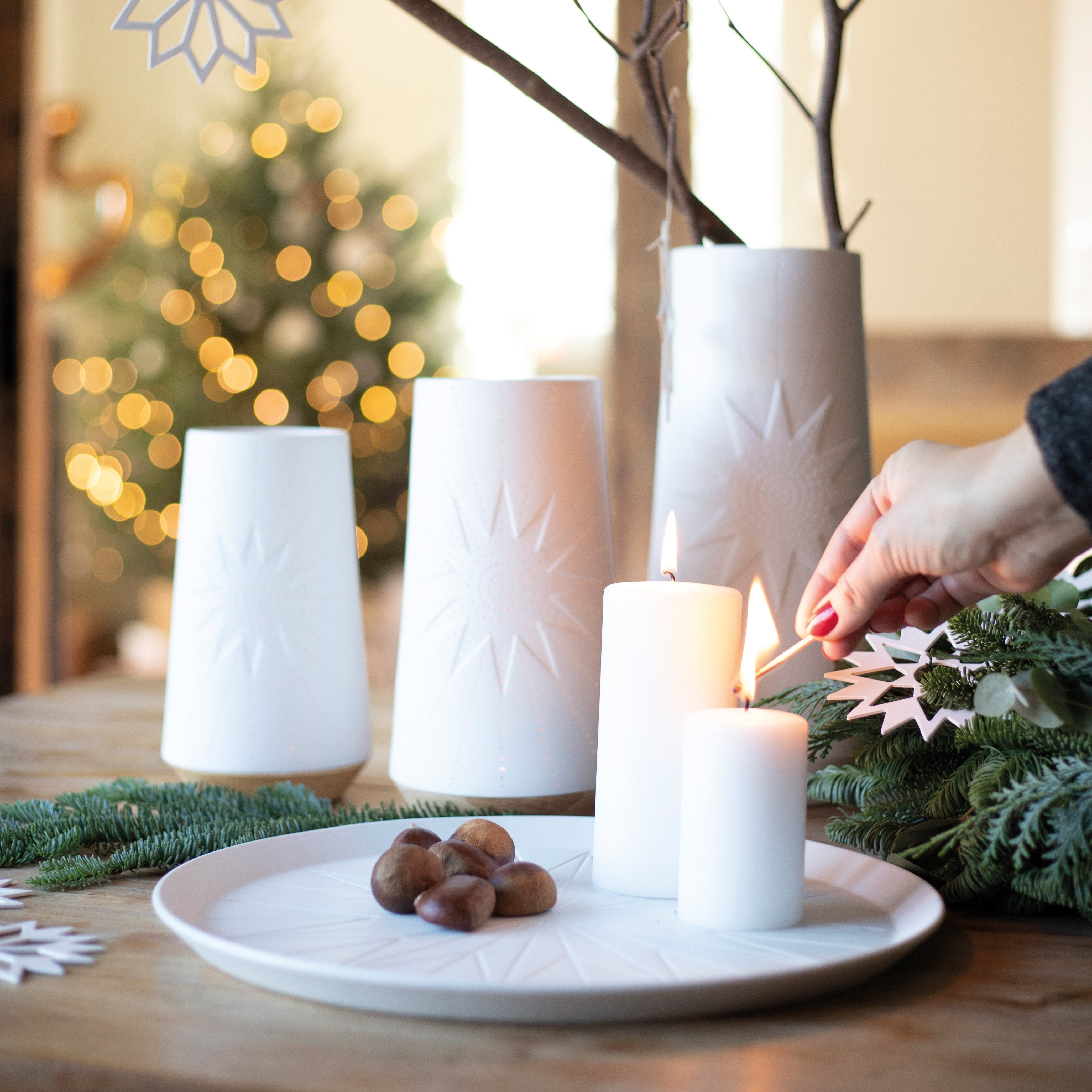 Star centrepiece platter by Rader 35cm x 2cm - WowCornwall