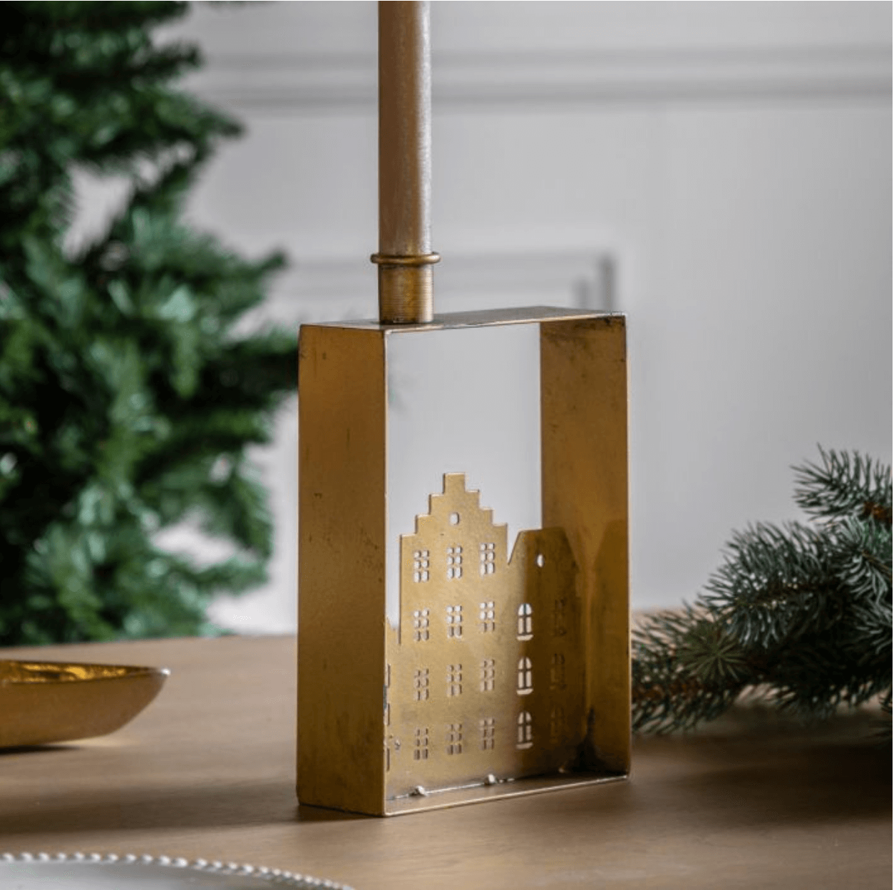 Casa Candleholder Small Gold - WowCornwall