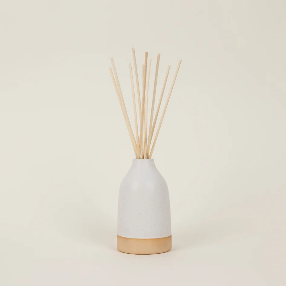 White Speckle, Ceramic Diffuser, Bottle - WowCornwall
