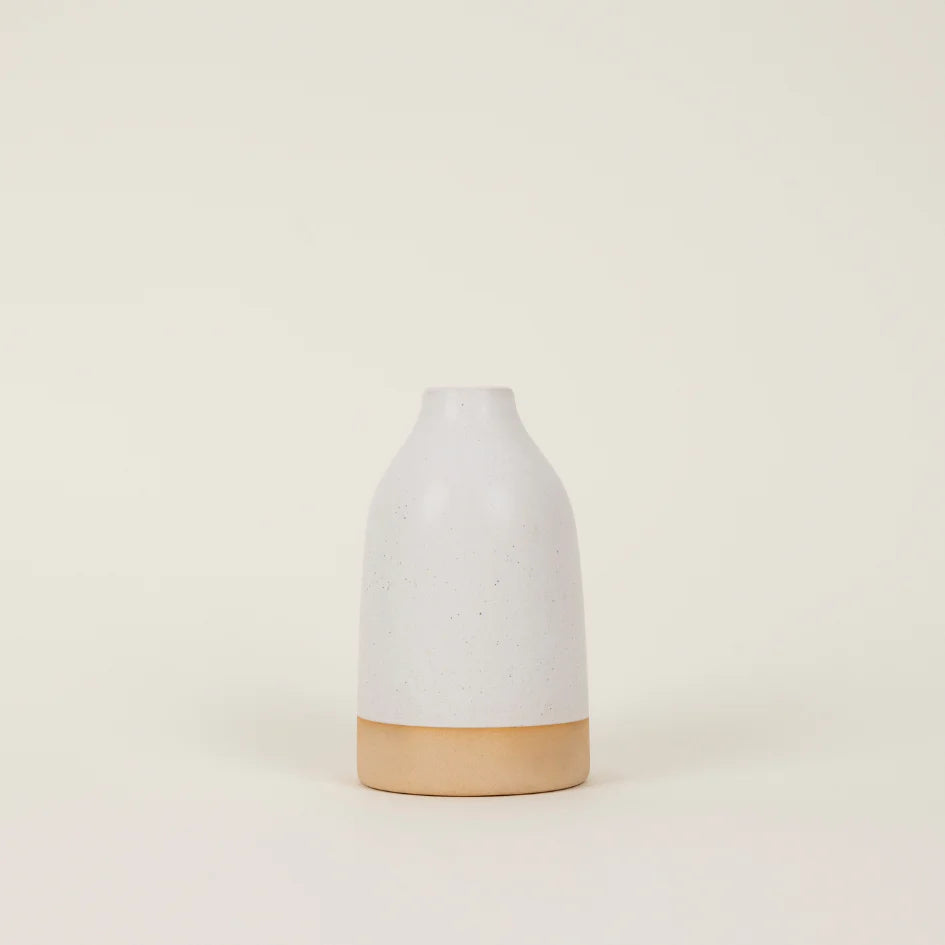 White Speckle, Ceramic Diffuser, Bottle - WowCornwall