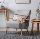 Chedworth Armchair Charcoal 660x750x800mm - WowCornwall