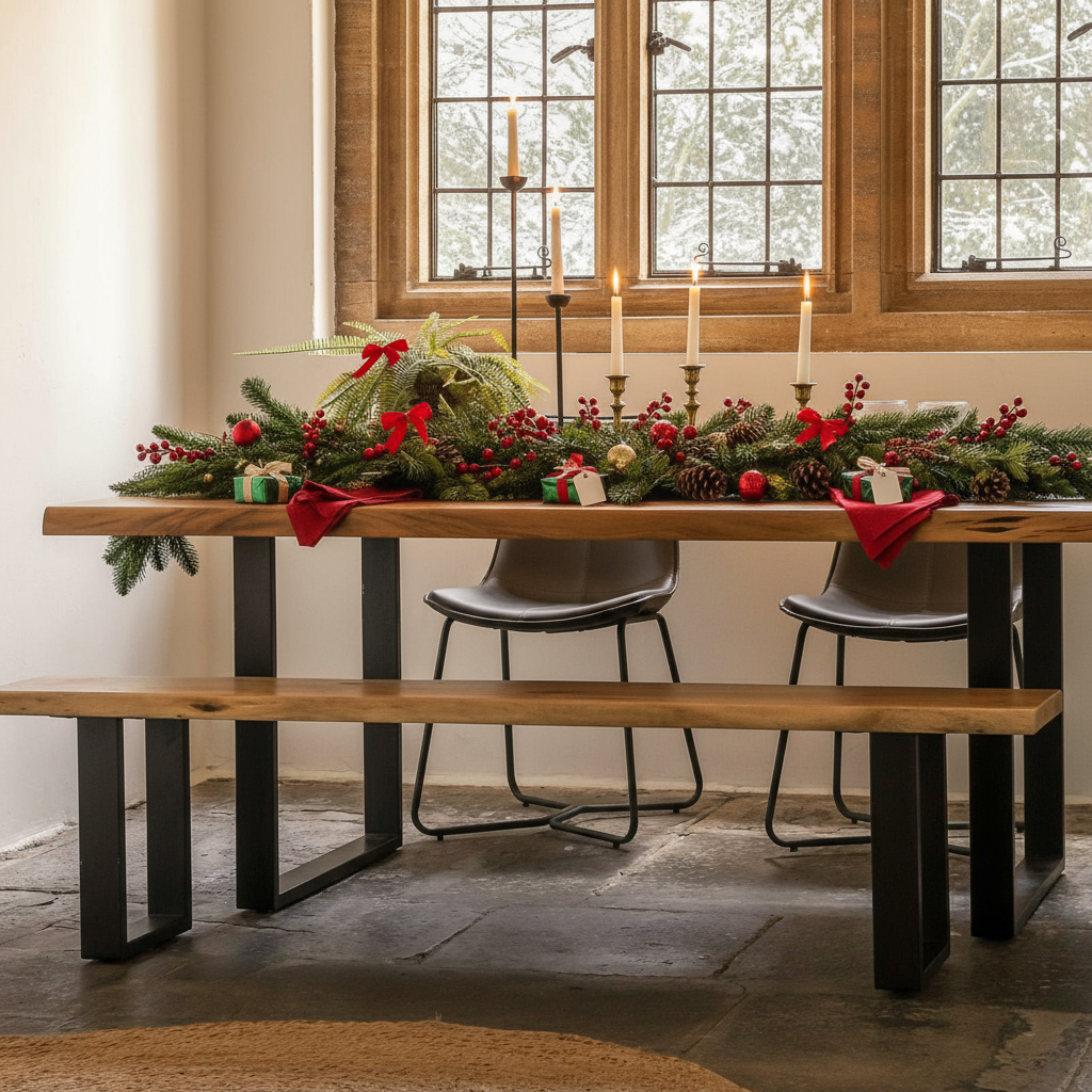 Chisbury Dining Table 2000x1000x770mm - WowCornwall