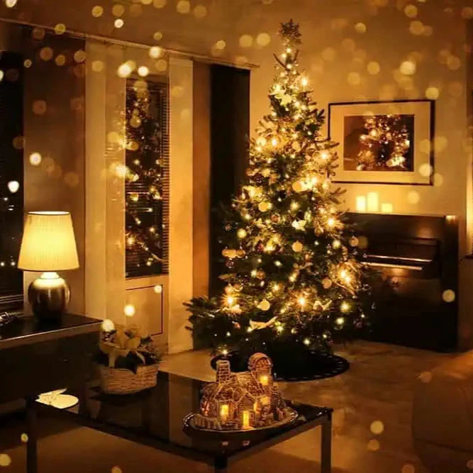 LED vintage indoor twinkle lights, 360 LEDs with 8 twinkle functions - white - WowCornwall