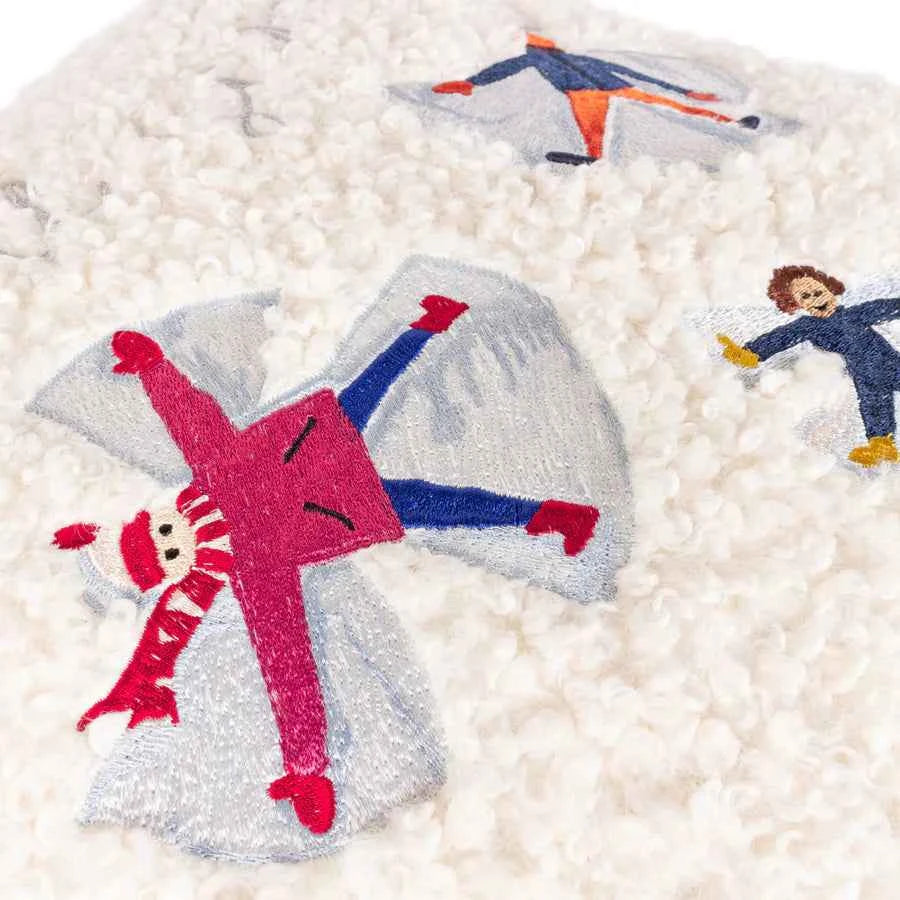 Christmas Together Snow Angels Cushion