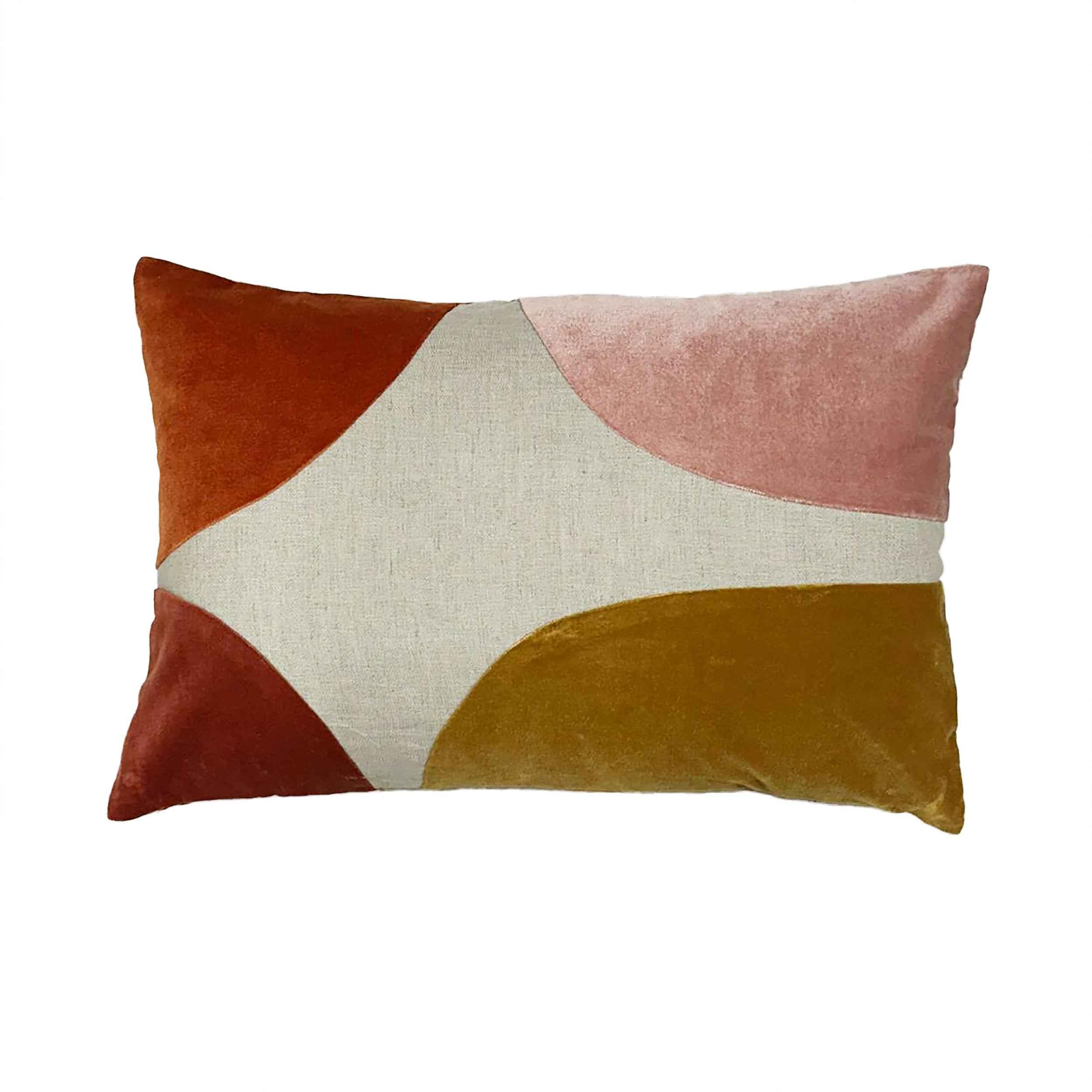 Cotton Velvet Cloud Cushion Sunset