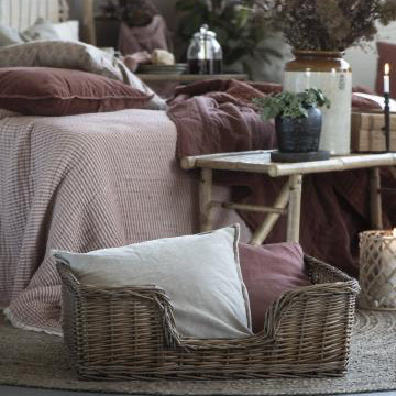 Cushion cover or with filler velvet fog - WowCornwall