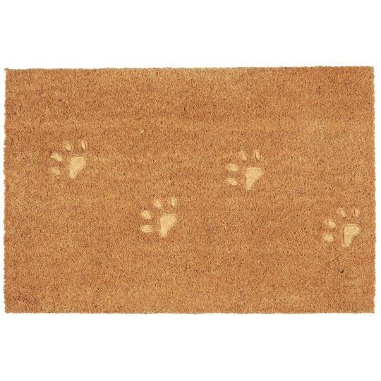 Doormat embossed dog paws - WowCornwall