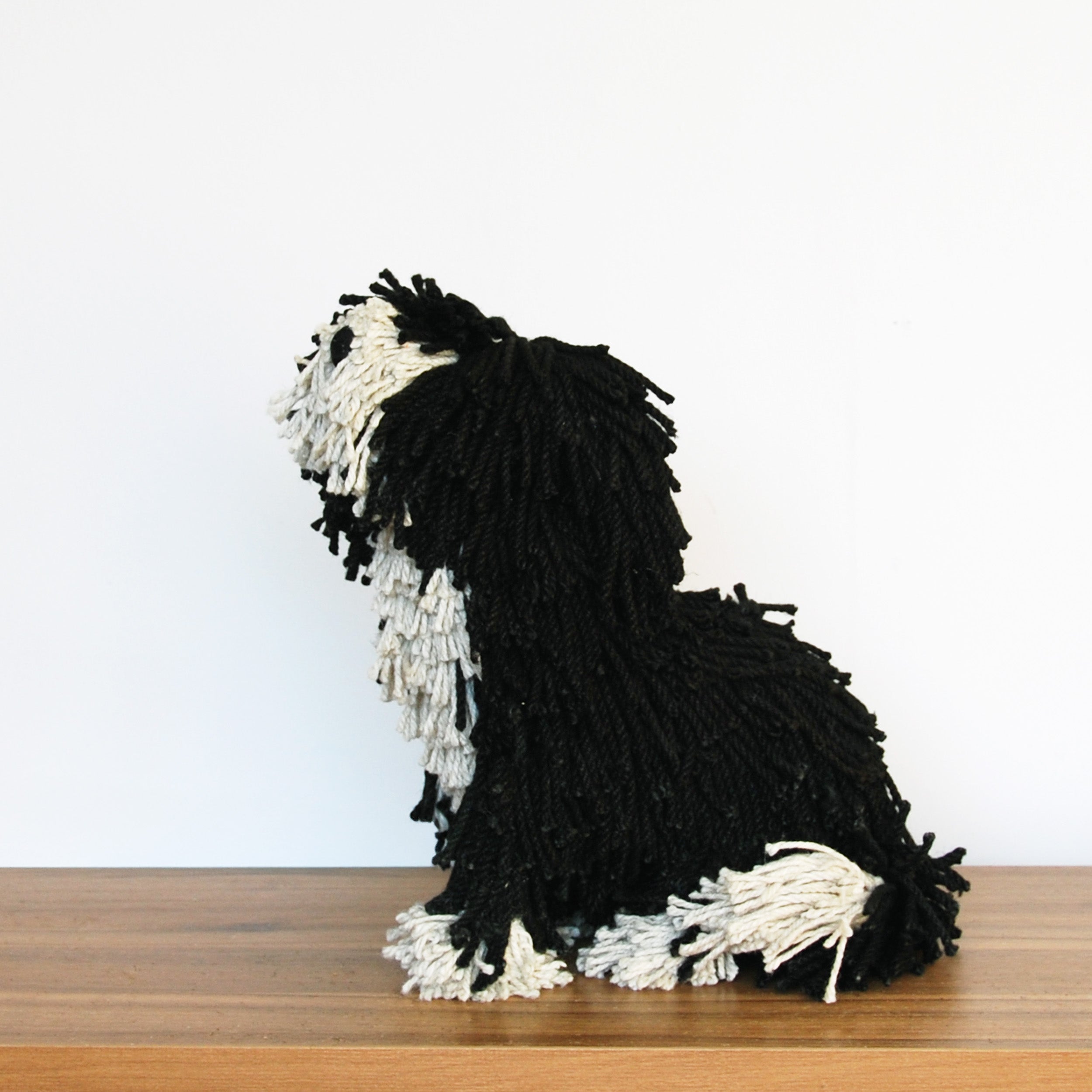 Dougal Dog Sitting - Black /Cream - WowCornwall