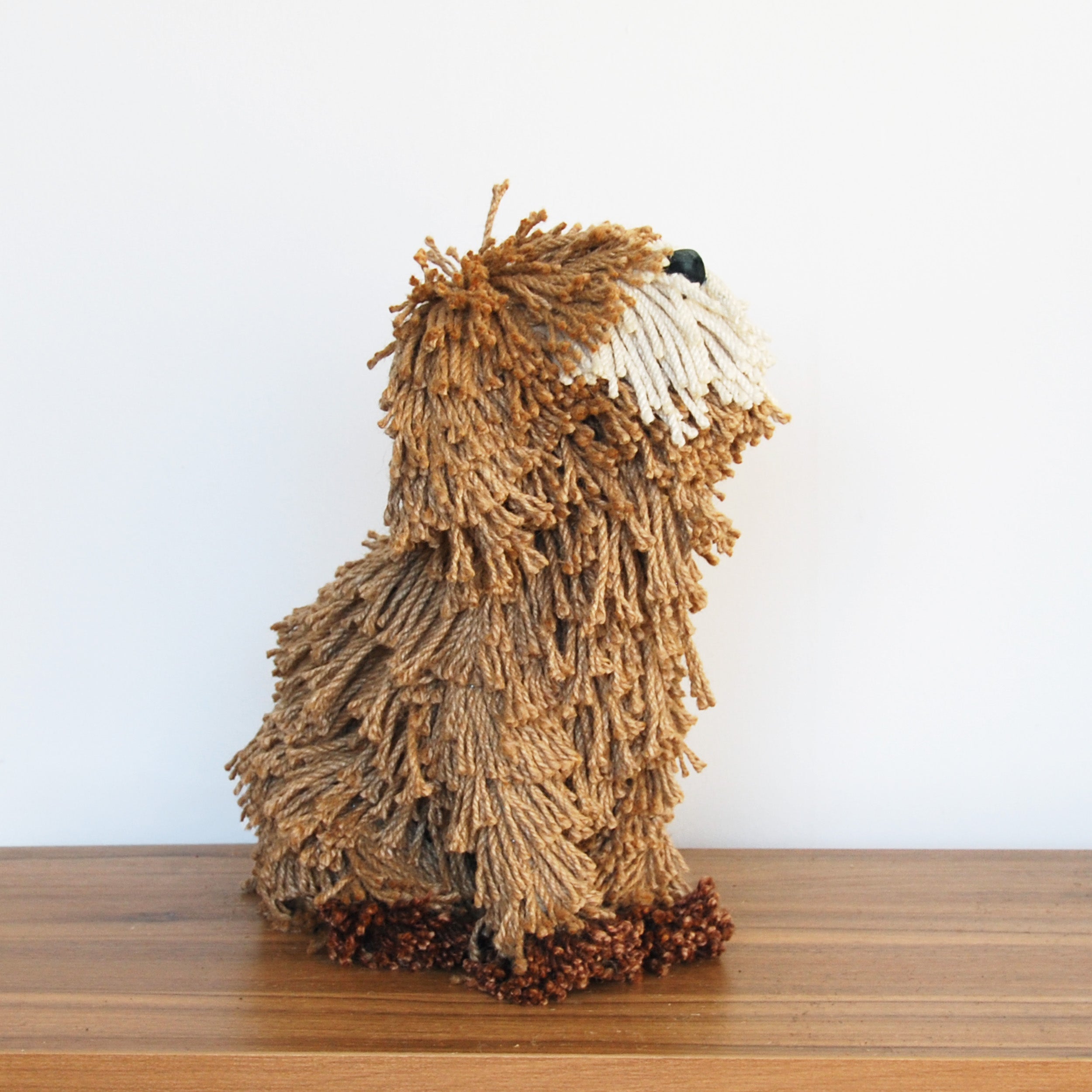 Dougal Dog Sitting - Natural/Cream - WowCornwall