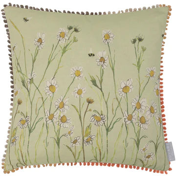 Ellaphie Printed Cushion Sage, 50x 50cm - WowCornwall