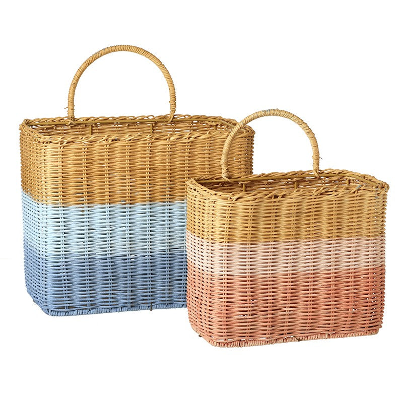 Striped Woven Basket Set - WowCornwall