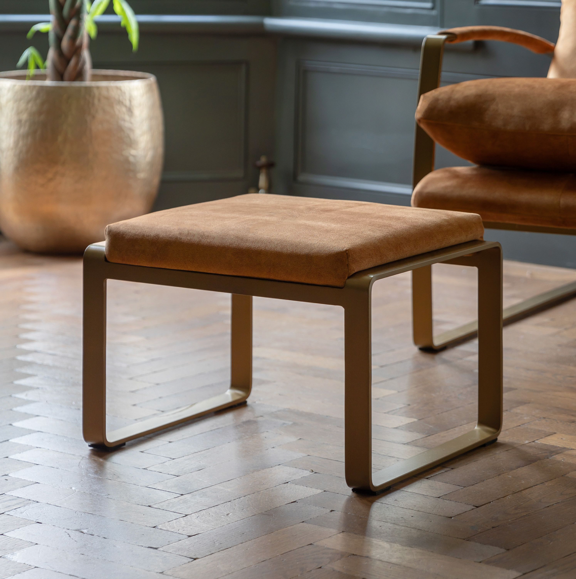 Fabien Footstool Ochre