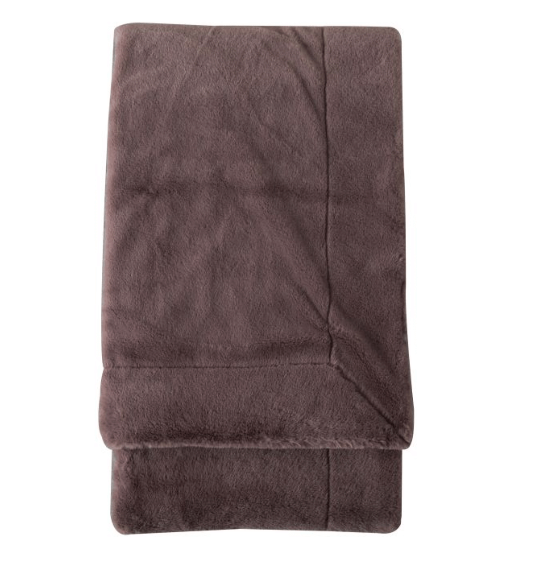 Mocha Faux Fur Throw - WowCornwall