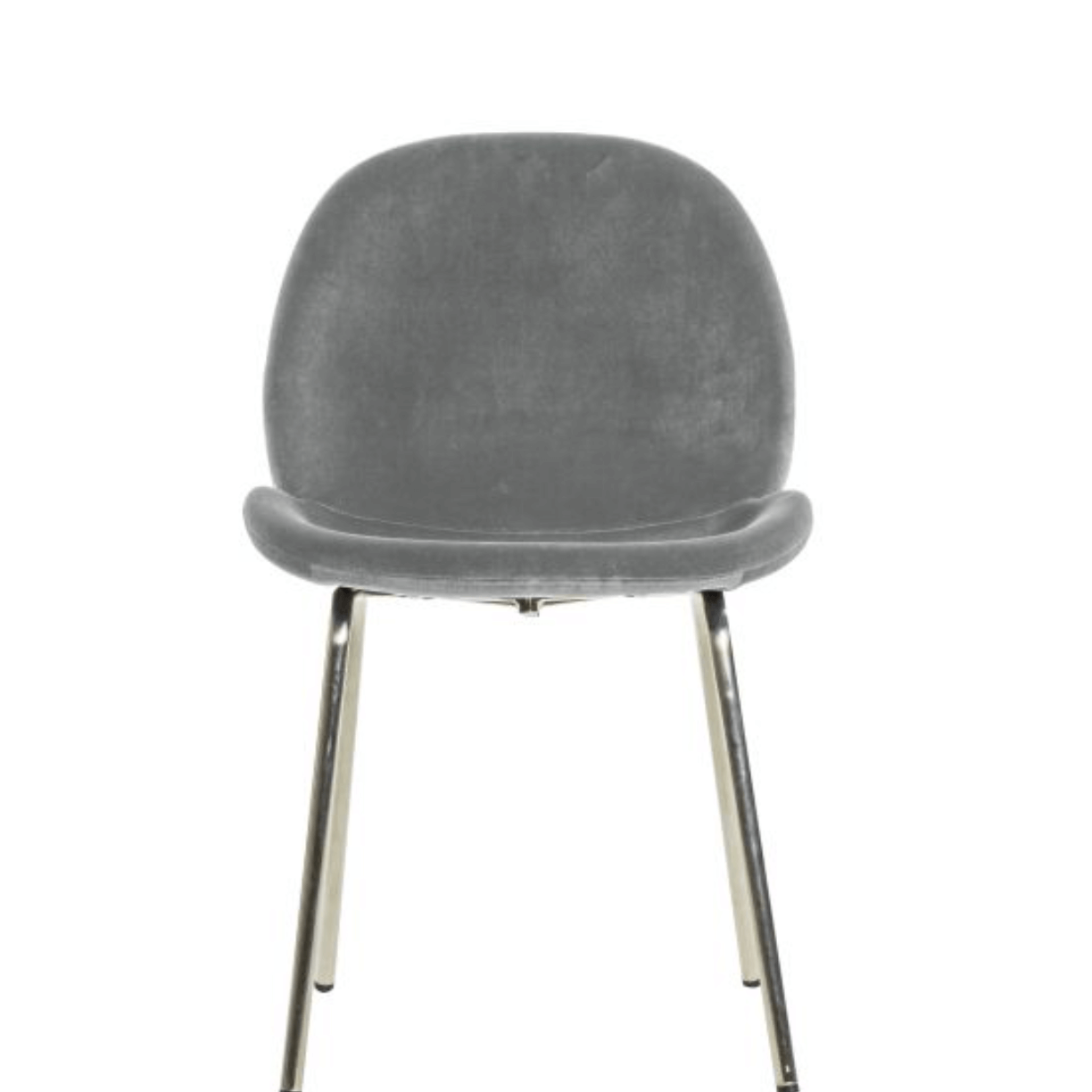Flanagan Chair Light Grey Velvet (2pk) - WowCornwall