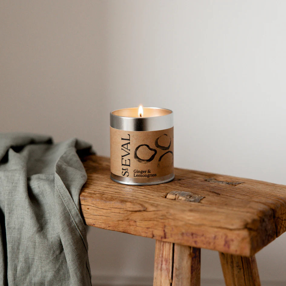 Ginger & Lemongrass, Scented Tin - WowCornwall