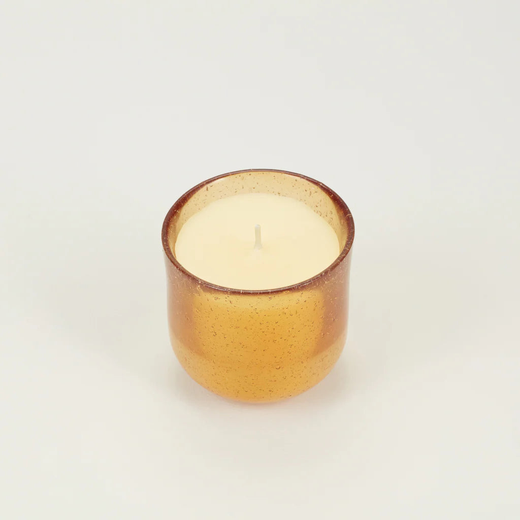 Ginger & Lemongrass, Sea Garden Glass Candle - WowCornwall