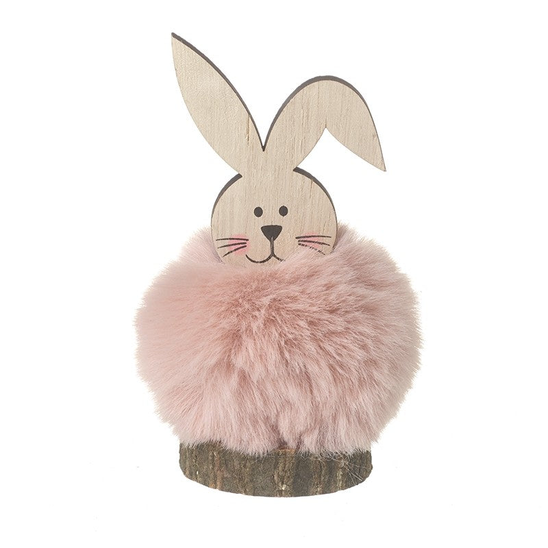Fluffy Pink Rabbit - WowCornwall