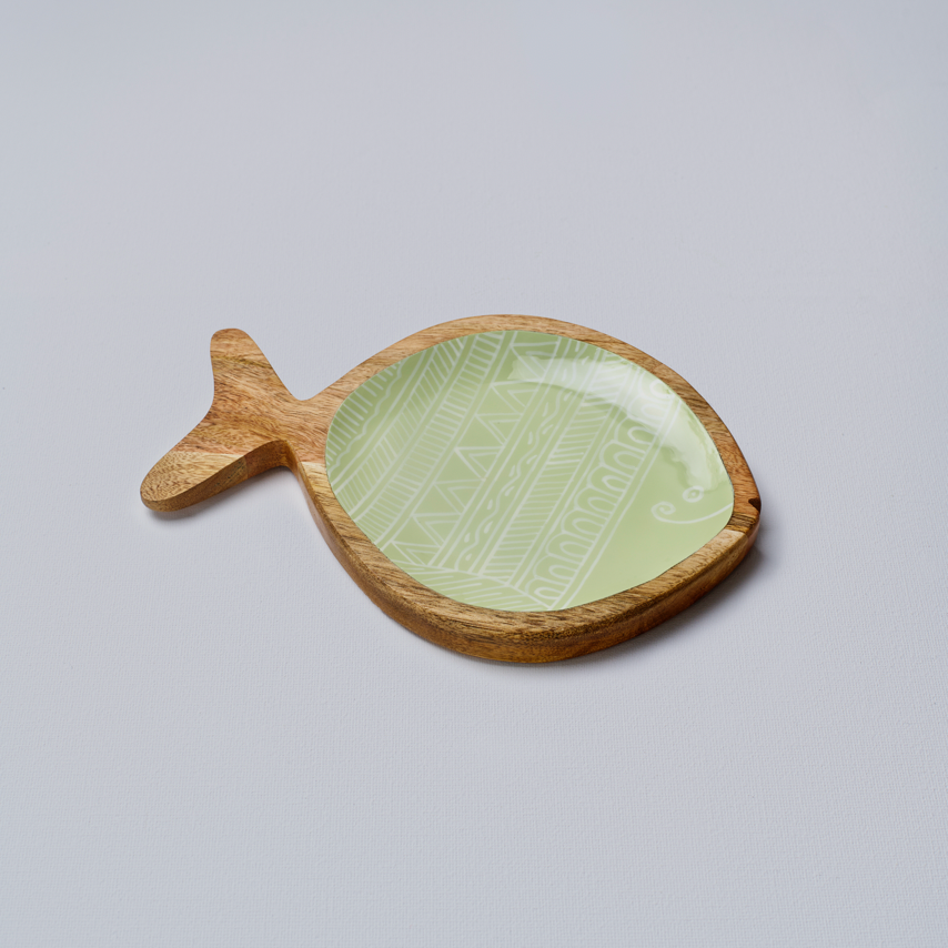 Handmade Fish Platter - Green