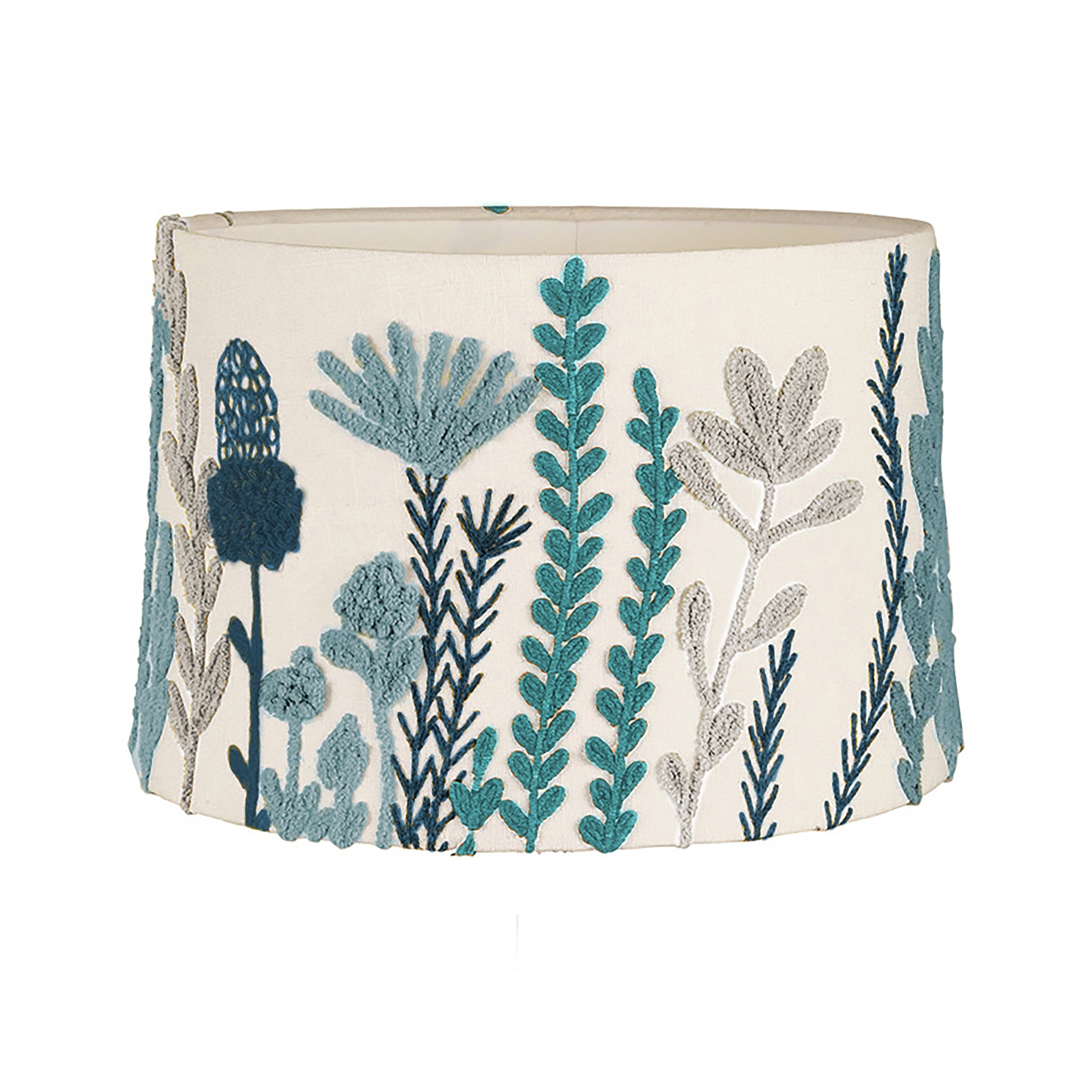 Harvest Lampshade Tapered Medium - Aqua - WowCornwall