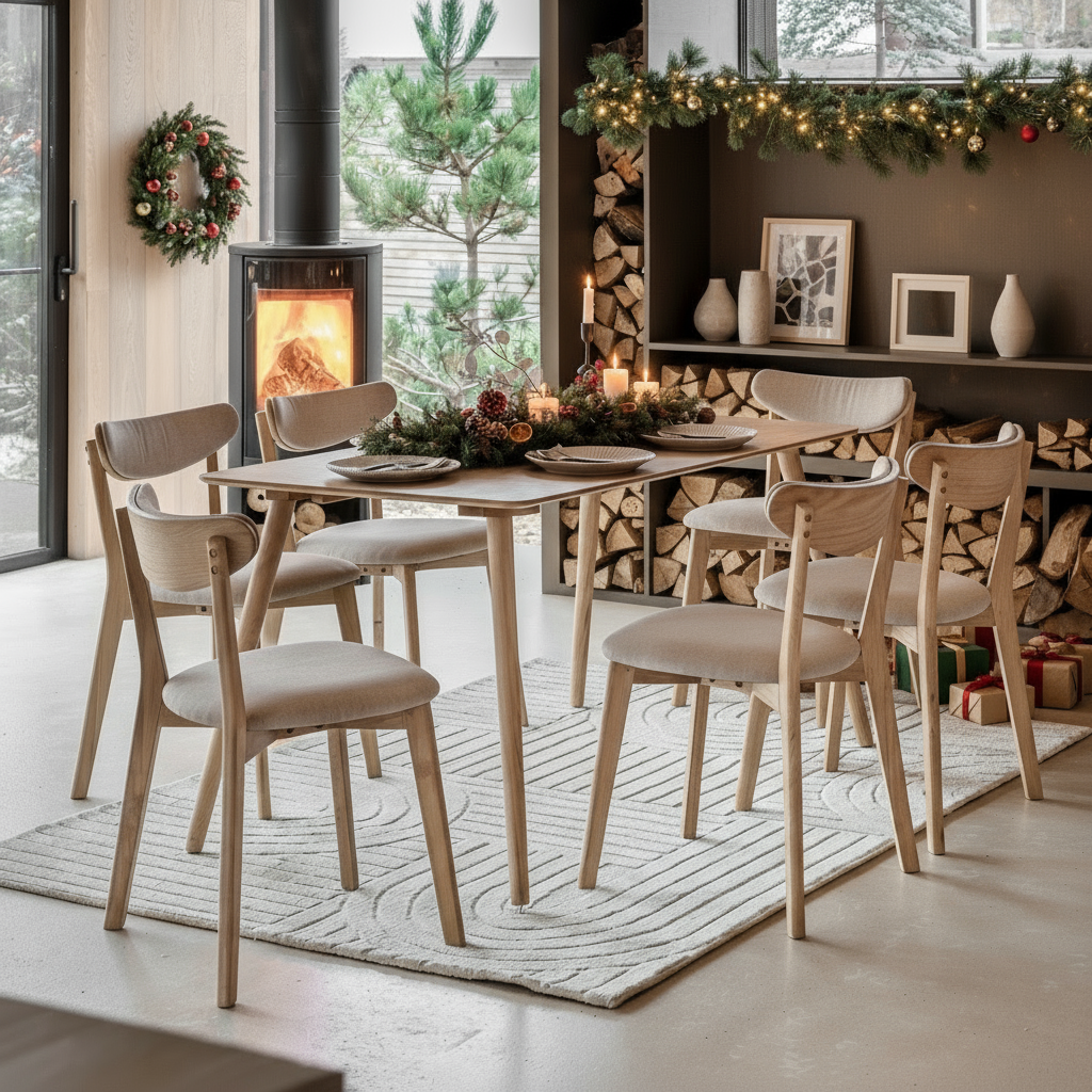 Hatfield Dining Table Natural 1500x800x750mm - WowCornwall