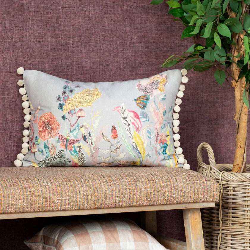 Cornflower Hawthorn Tree Cushion