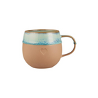 Heart Mug With Handle - Aqua Edge - WowCornwall