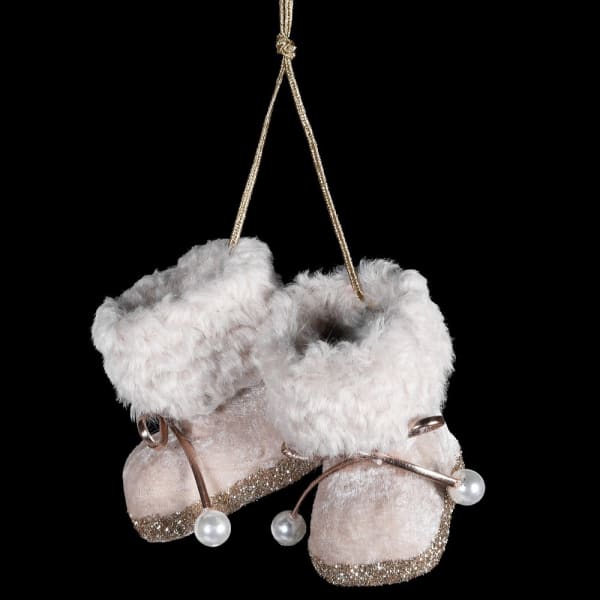 Mink and glitter boots Christmas Decoration - WowCornwall