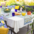 Lemons Set Of 4 Indoor/Outdoor Placemats Blue - WowCornwall