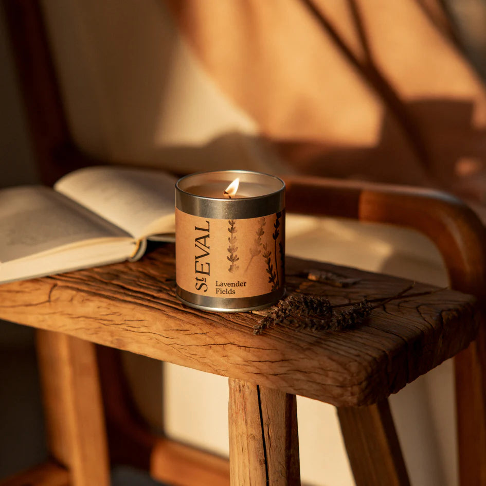 Lavender Fields, Scented Tin Candle - WowCornwall
