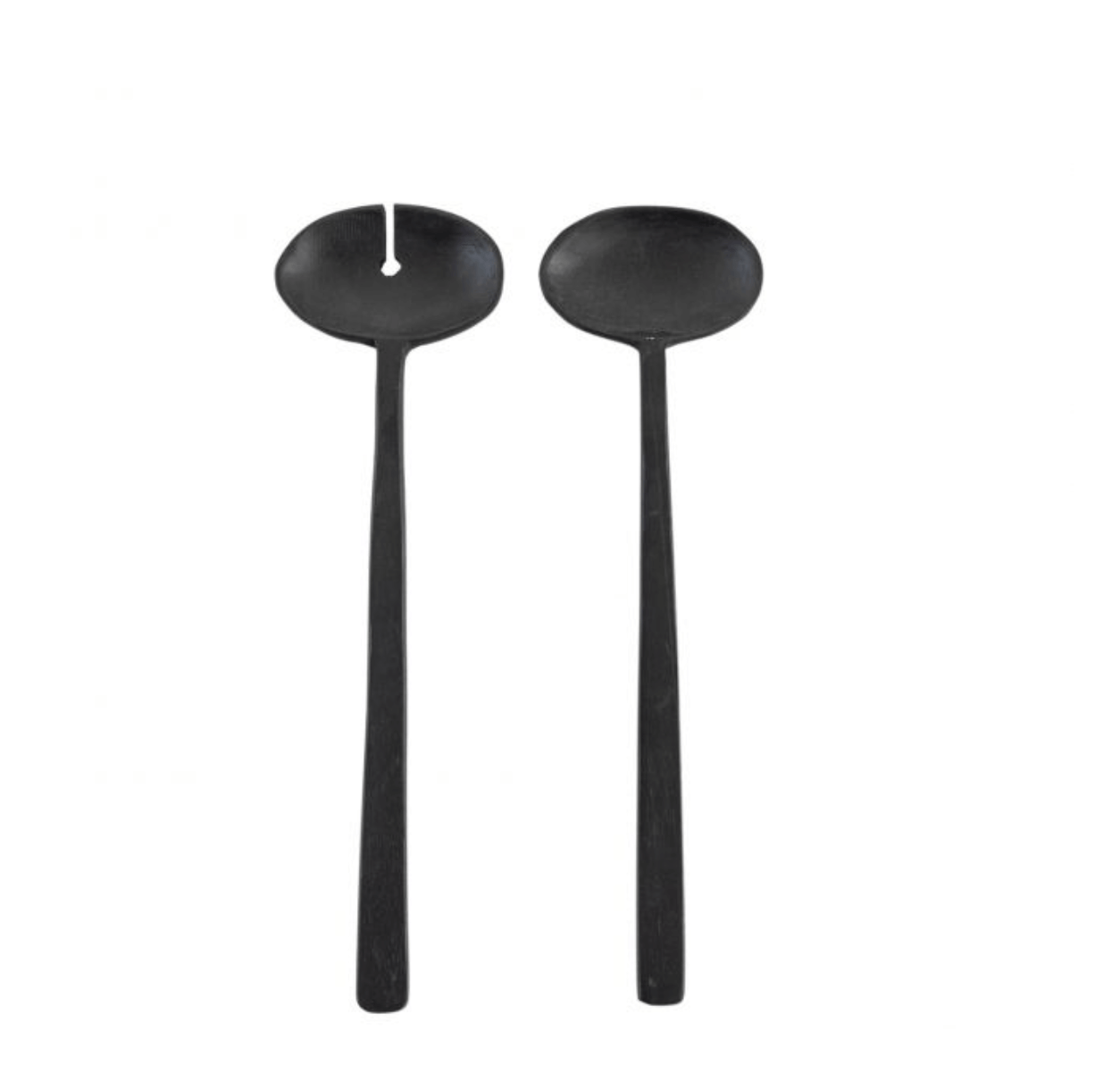 Lena Salad Servers Black (Set of 2) - WowCornwall