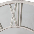 Longfield Outdoor Mirror Distressed White 850mm - WowCornwall